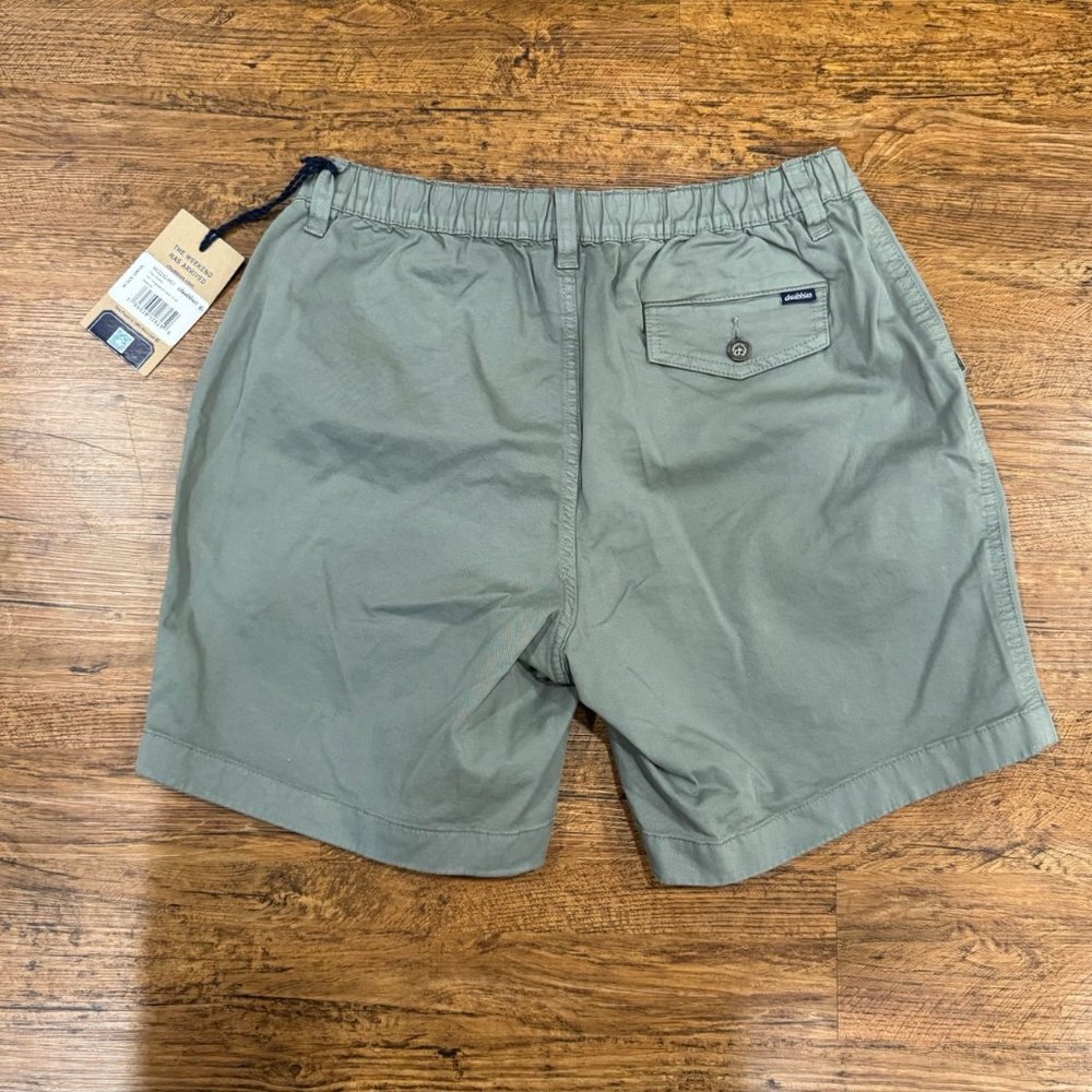 Chubbies Green Casual Preppy Golf Originals Stretch Twill Chino Short Men M 30x7 - Picture 2 of 9